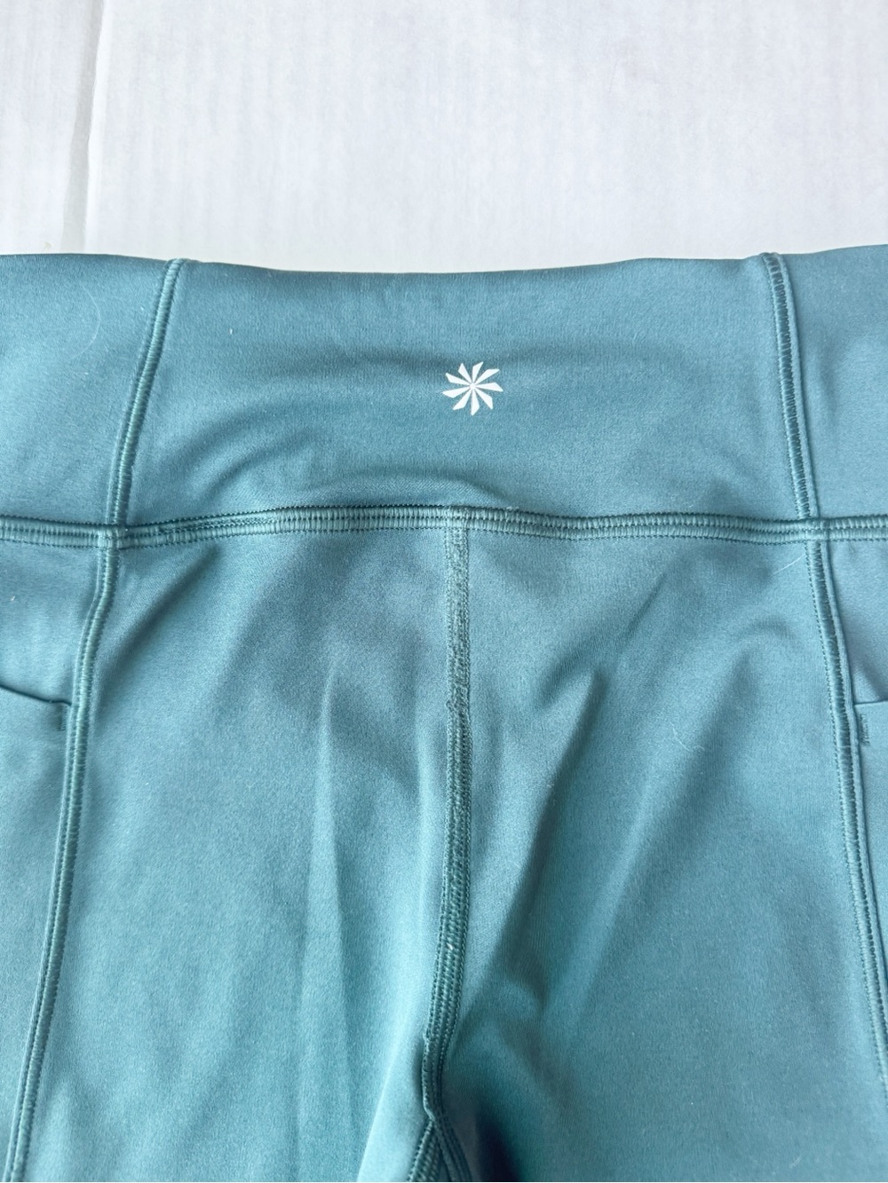 Athleta Girl Stash Your Treasures Tight Leggings in Oceanic Teal Size L 12Y - Picture 8 of 13